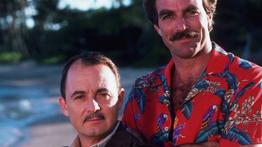John Hillerman und Kollege Tom Selleck
