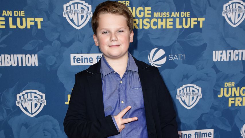 Beim Deutschen Filmpreis: Julius Weckauf (11) total geflasht