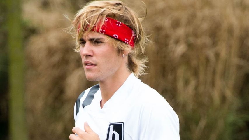 Voller Einsatz: Justin Bieber beweist sein Fußball-Können!