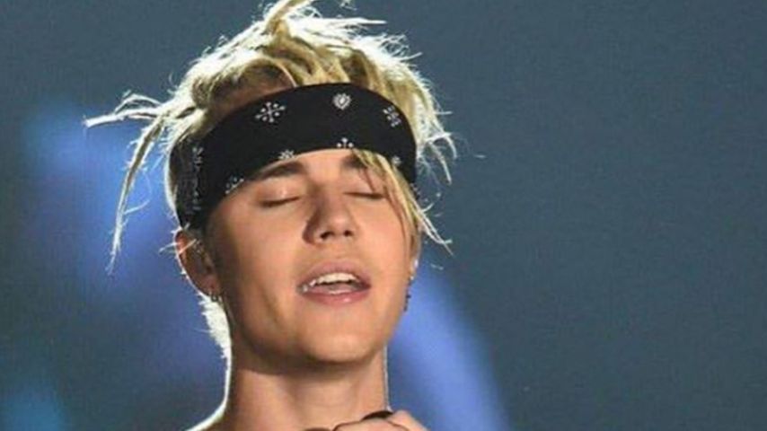 Justin Bieber bei einem Konzert
