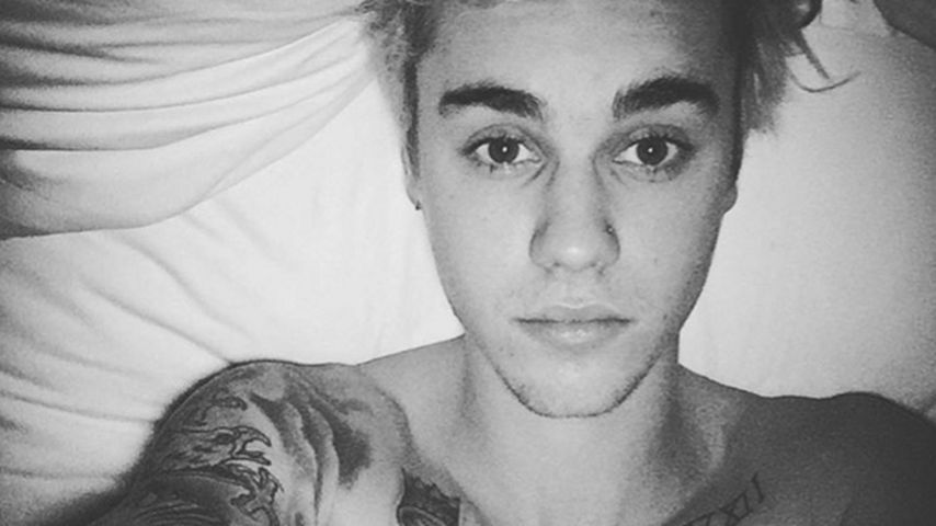 Justin Bieber macht ein Selfie