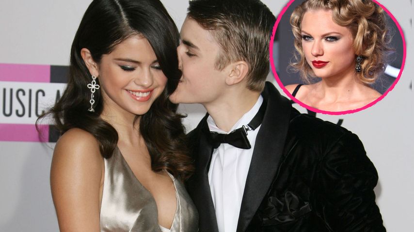 Selena Gomez, Taylor Swift und Justin Bieber