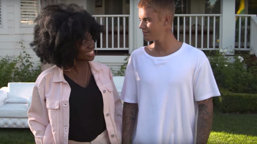 Justin Bieber mit Radiomoderatorin Clara Amfo