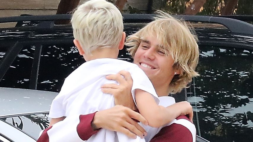 Justin Bieber und sein Bruder Jaxon in Malibu