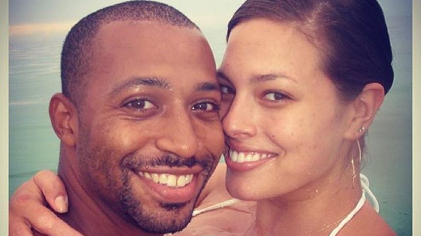 Justin Ervin und Ashley Graham während ihrer Flitterwochen