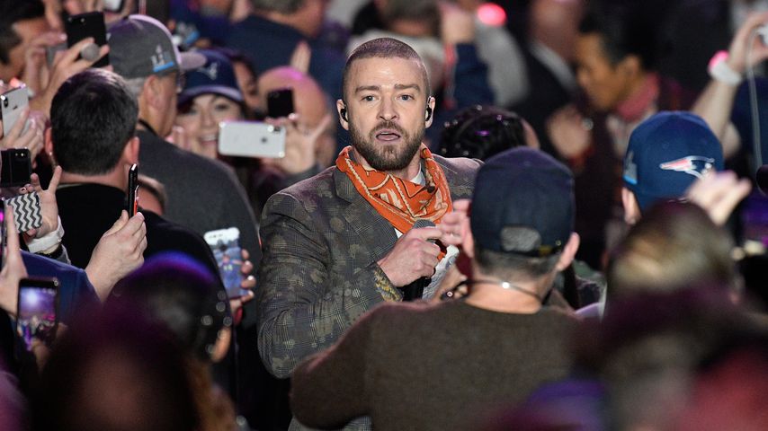 Justin Timberlake beim Super Bowl im U.S. Bank Stadion in Minneapolis