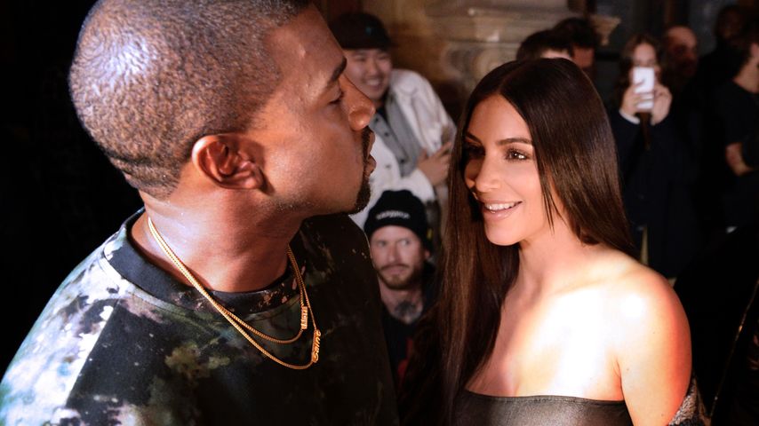 Kanye West und Kim Kardashian auf der Paris Fashion Week