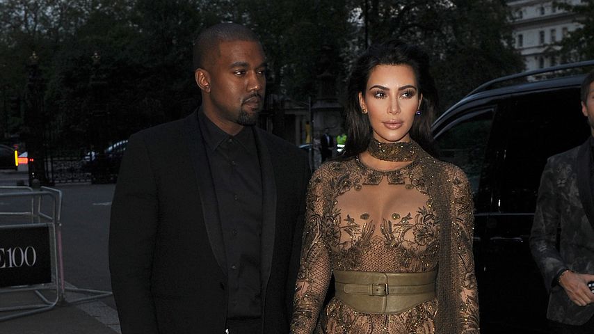 Kanye West und Kim Kardashian in London