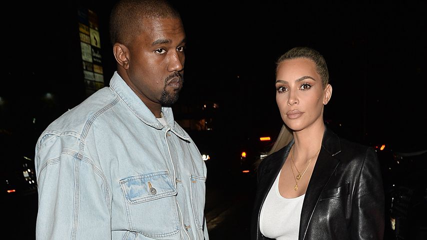 Kanye West und Kim Kardashian auf dem Weg zu Kims Geburtstagsfeier
