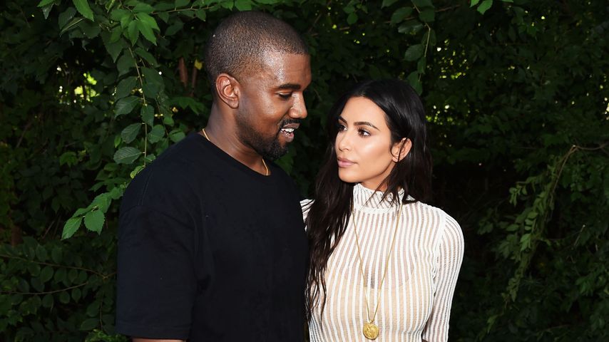 Kanye West und Kim Kardashian bei der Yeezy Season 4 in New York