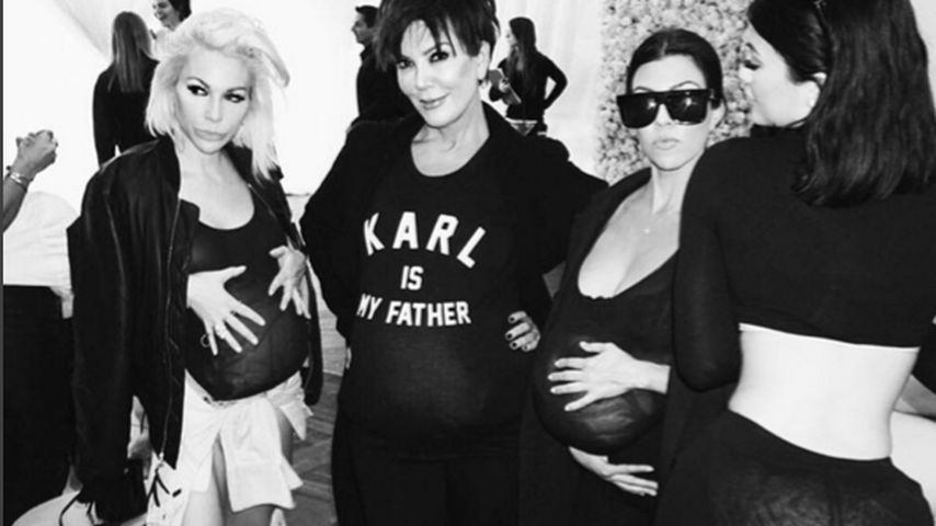 Kylie Jenner, Kourtney Kardashian und Kris Jenner