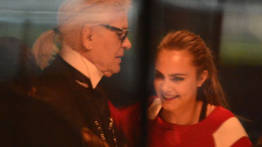 Cara Delevingne und Karl Lagerfeld