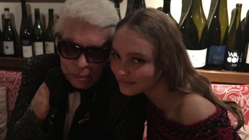 Karl Lagerfeld und Lily-Rose Depp