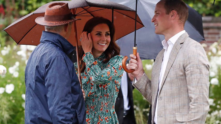 Herzogin Kate und Prinz William im Sunken Garden in London