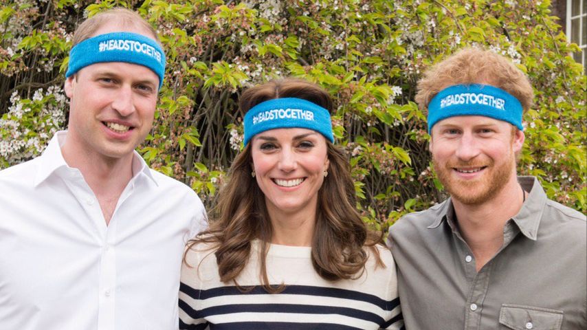 Prinz William, Herzogin Kate und Prinz Harry bei einem Spendenlauf