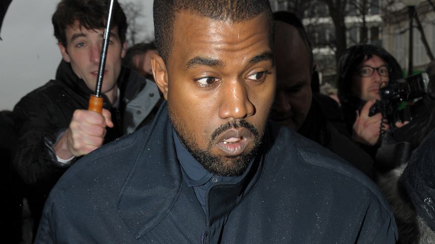 Kayne West bei der Fashion Week in Paris 2014