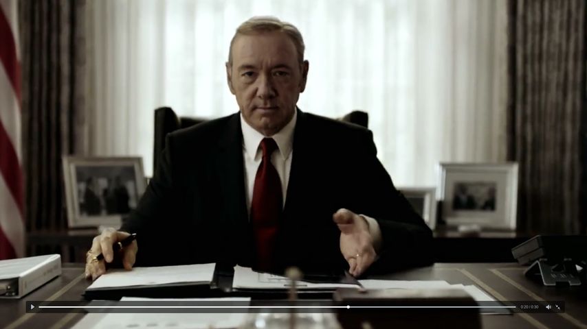 Kevin Spacey in "House of Cards"