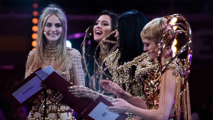 Kim Hnizdo, Fata Hasanović und Elena Carrière beim "Germany's Next Topmodel"-Finale auf Mallorca