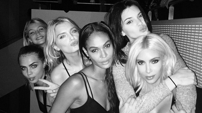 Kim Kardashian, Kendall Jenner und Cara Delevingne