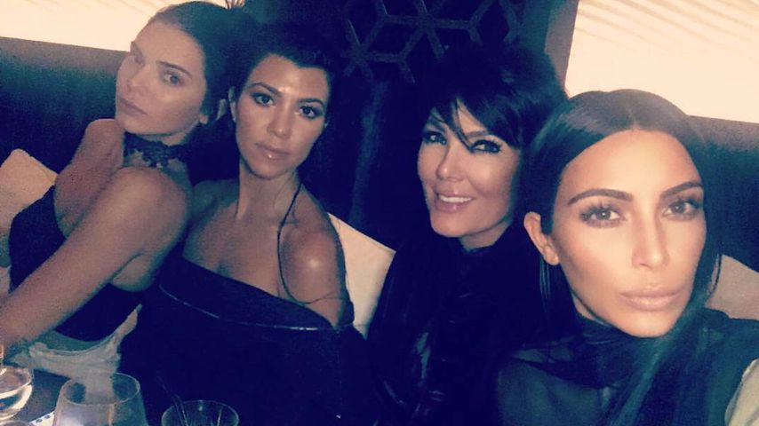 Kim Kardashian mit Kendall, Kylie und Kris Jenner