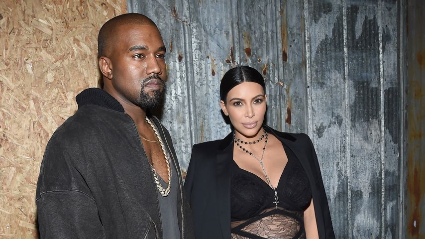 Kim Kardashian und Kanye West bei der New York Fashion Week 2015
