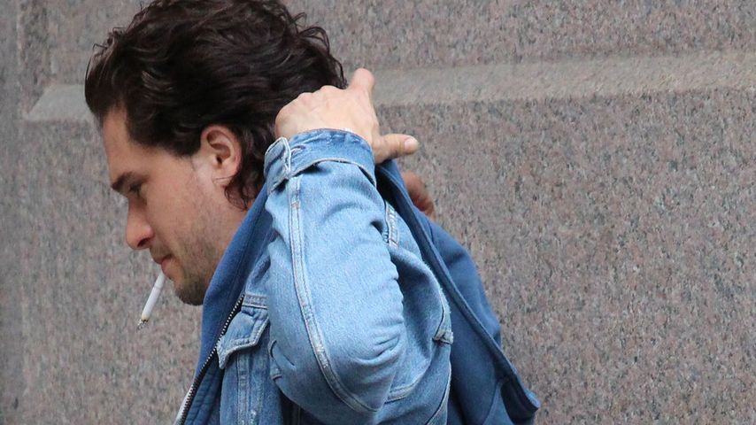 Kit Harington in einer Drehpause bei seinem Film "The Death and Life of John F. Donovan" in Montreal