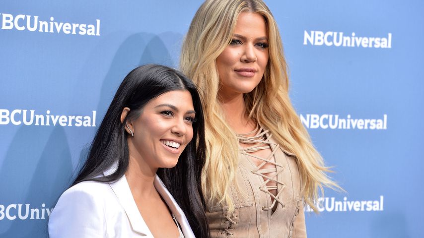 Kourtney und Khloe Kardashian bei der NBC Upfront Presentation in New York 2016