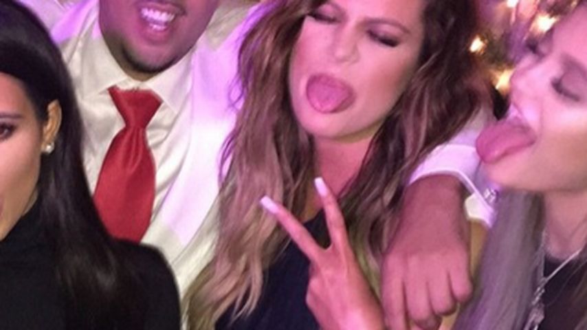 Khloe Kardashian, Kylie Jenner, Kim Kardashian, Kris Jenner und French Montana