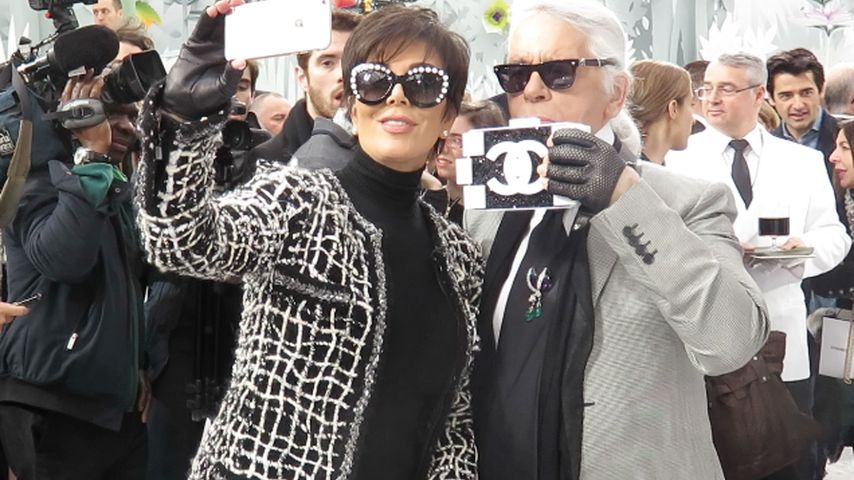 Kris Jenner und Karl Lagerfeld