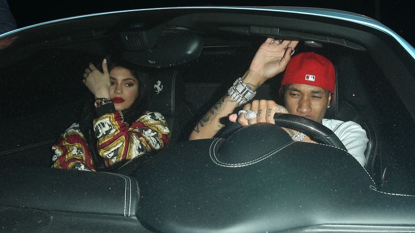 Kylie Jenner und Tyga im Auto in West Hollywood