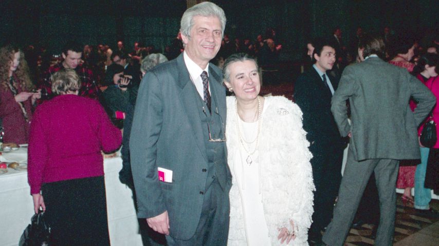 Laura Biagiotti und Ehemann Gianni 1995 in Russland
