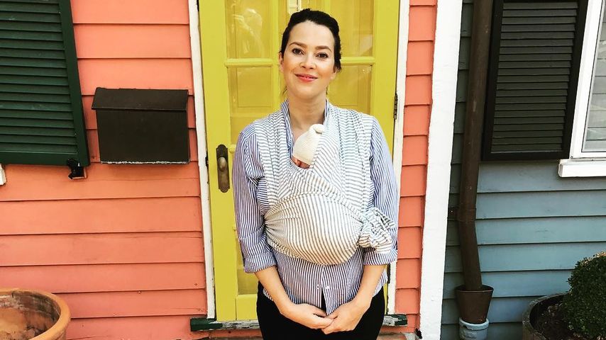 Laura Osswald mit ihrem Baby