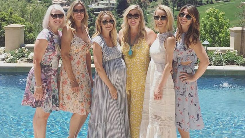 Lauren Conrad (Mitte) bei ihrer Baby-Party im Mai 2017
