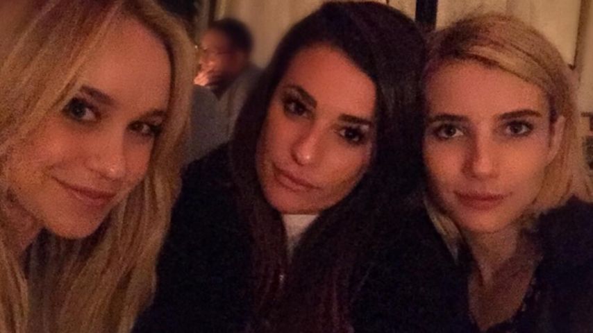 Emma Roberts, Lea Michele und Becca Tobin