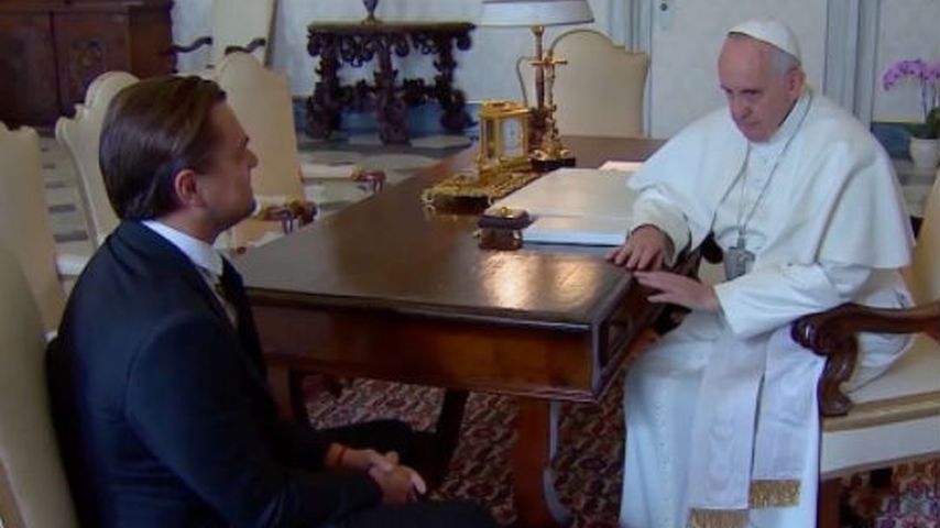 Leonardo Di Caprio und Papst Franziskus I.