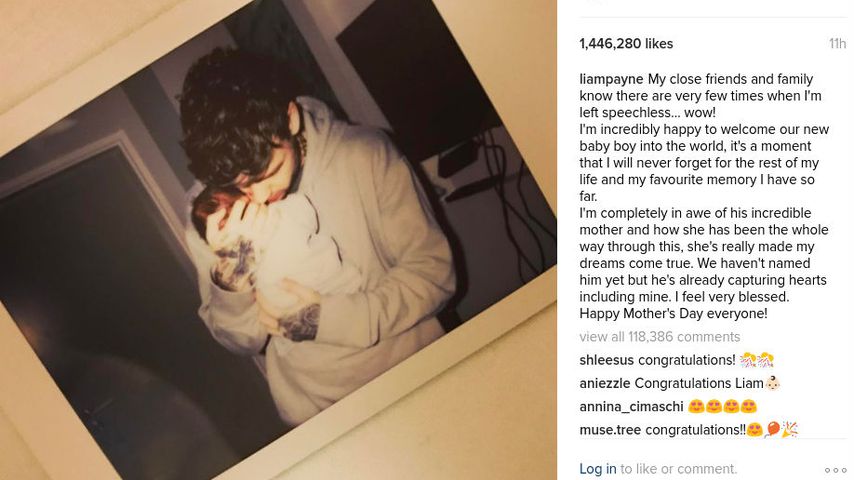 Liam Payne mit seinem Sohn