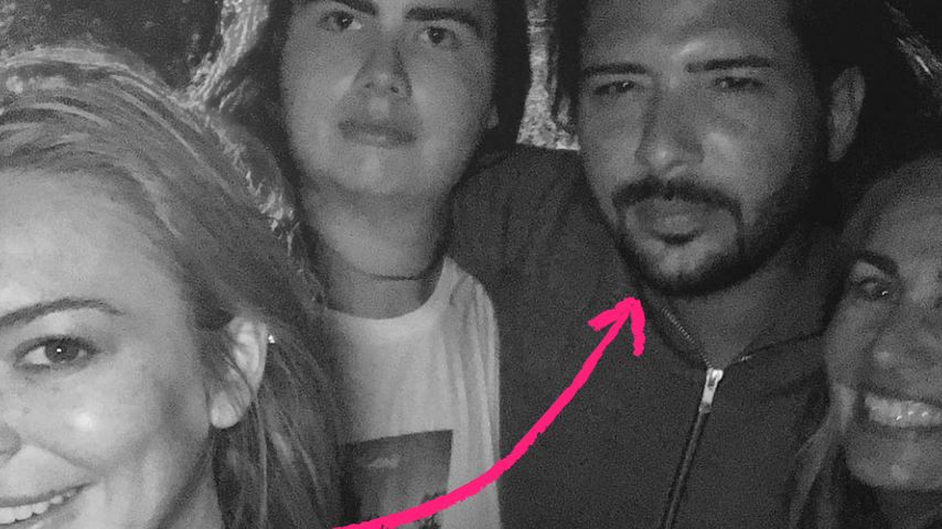 Lindsay Lohan mit Dennis Papageorgiou und Freunden