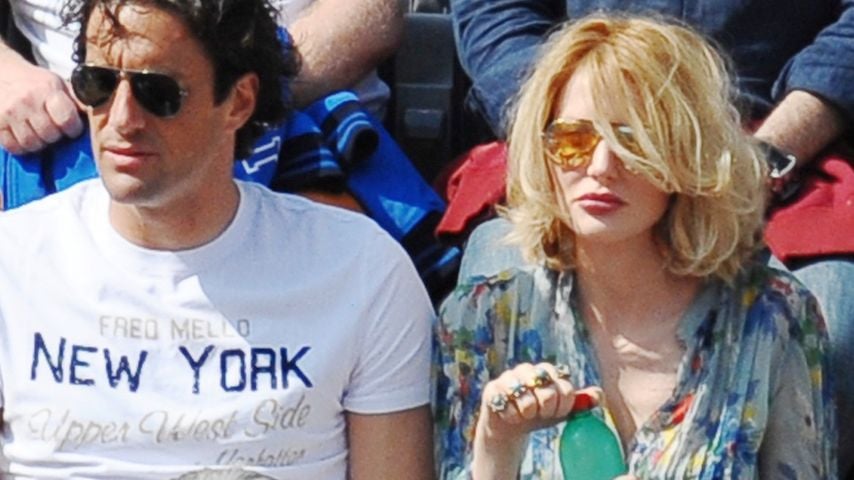 Luca Toni mit seiner Frau Marta Cecchetto