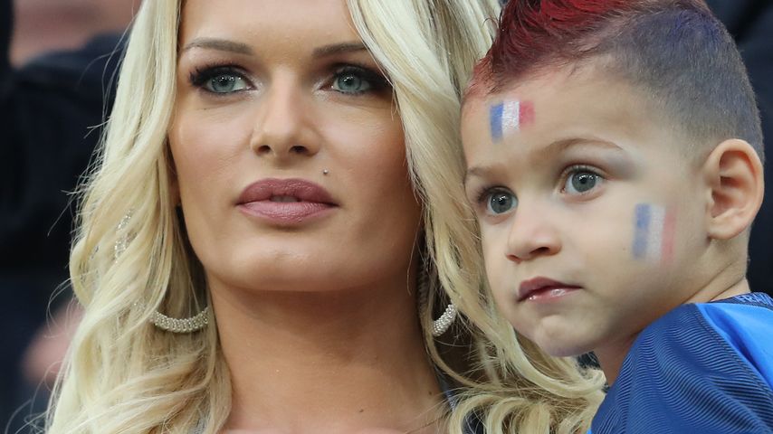 Ludivine Payet und Milan, Frau und Sohn von Fußballer Dimitri Payet