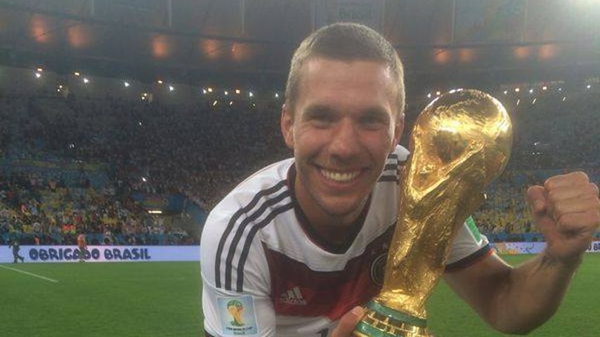Lukas Podolski nach dem gewonnen WM-Finale