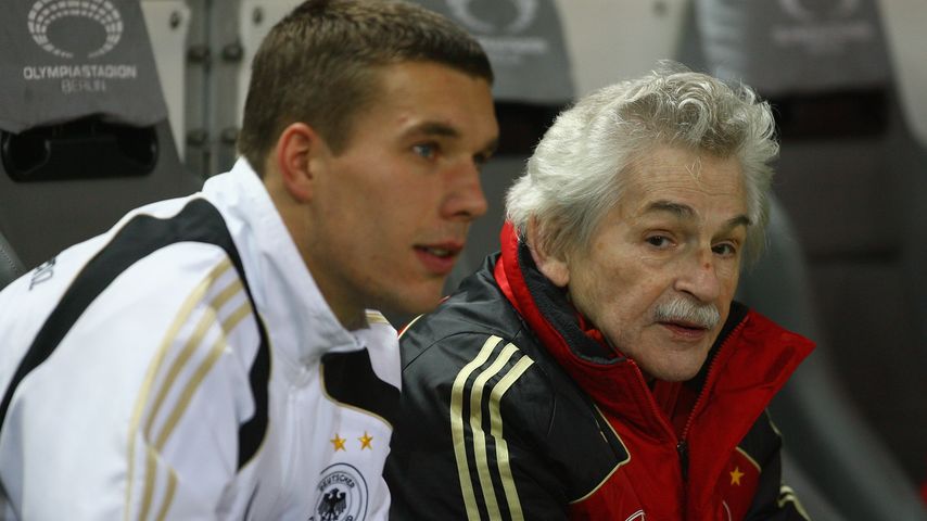 Lukas Podolski und Adolf Katzenmeier