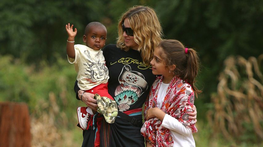 Madonna mit David und ihrer leiblichen Tochter Lourdes