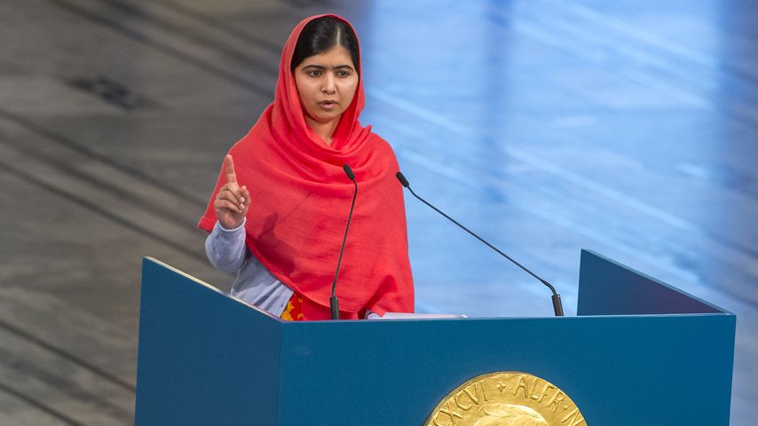 Malala Yousafzai bei der Friedensnobelpreis-Zeremonie 2014