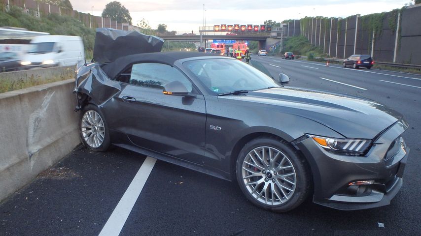 Marco Högers Auto nach dem Unfall im August 2016