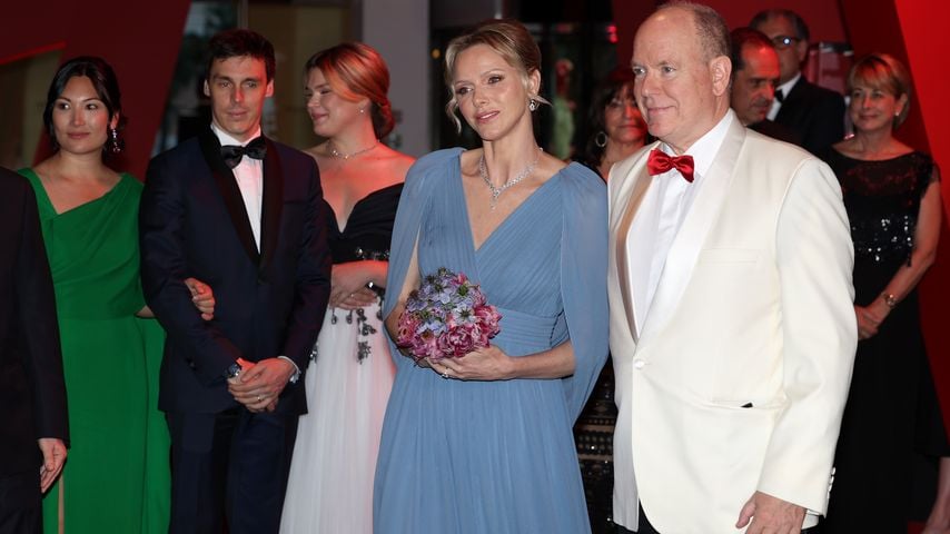 Marie Ducruet, Louis Ducruet, Camille Gottlieb, Fürstin Charlène und Fürst Albert II. von Monaco.