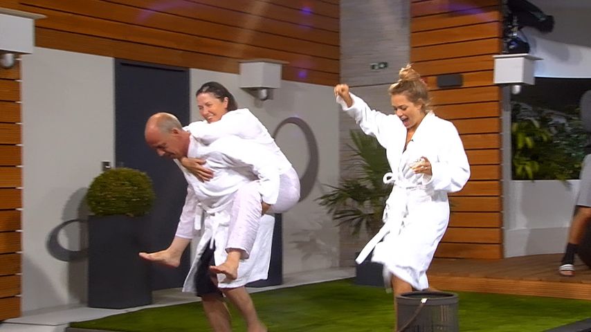 Mario Basler, Isa Jank und Jessica Paszka bei "Promi Big Brother"