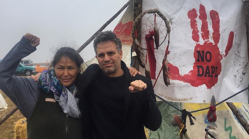 Mark Ruffalo beim friedlichen Protest gegen eine Öl-Pipeline