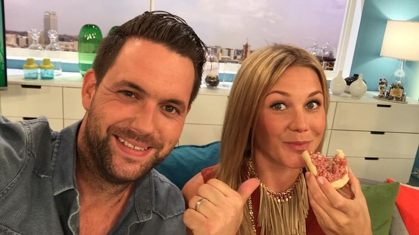 Matthias Killing und Alina Merkau im "Frühstücksfernsehen"-Studio