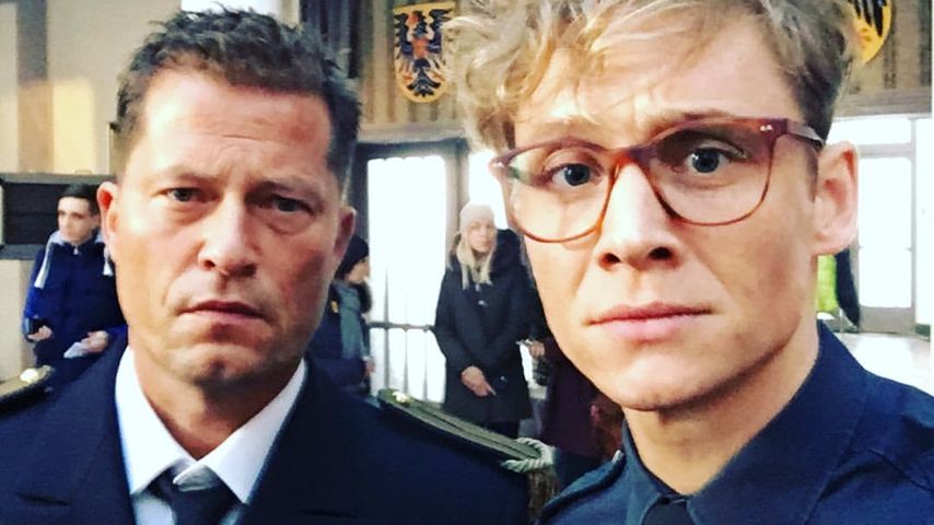 Matthias Schweighöfer und Til Schweiger am Set von "Hot Dog"