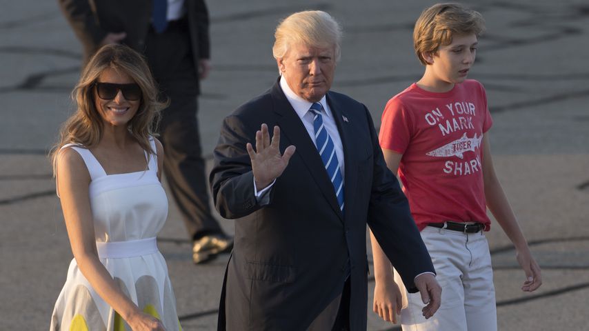 Melania, Donald und Barron Trump